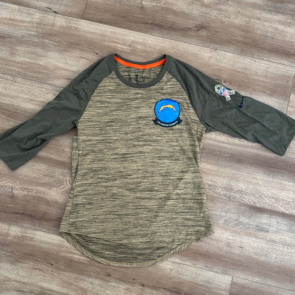 Women’s  Chargers Raglan Sleeve Shirt